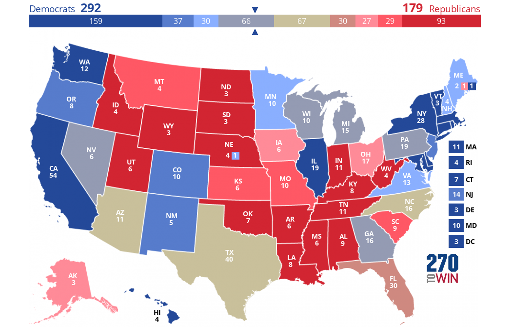 270toWin - 2024 Presidential Election Interactive Map